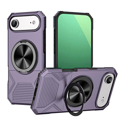 Alloy Rotating Holder MagSafe Shockproof Phone Case, For iPhone 17, For iPhone Air