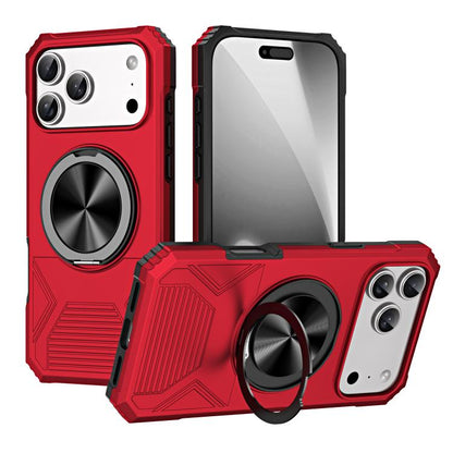 Alloy Rotating Holder MagSafe Shockproof Phone Case, For iPhone 17 Pro Max, For iPhone 17 Pro