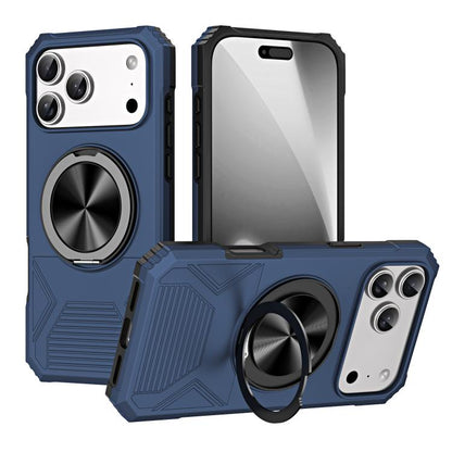 Alloy Rotating Holder MagSafe Shockproof Phone Case, For iPhone 17 Pro Max, For iPhone 17 Pro