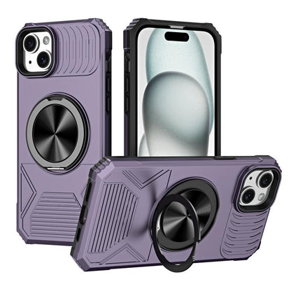 Alloy Rotating Holder MagSafe Shockproof Phone Case, For iPhone 14 Plus, For iPhone 13 Pro