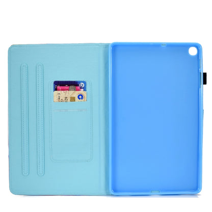 Colored Drawing Pattern Horizontal Flip PU Leather Case with Holder & Card Slots & Anti-skid Strip & Sleep / Wake-up Function