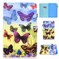 Colored Drawing Pattern Horizontal Flip PU Leather Case with Holder & Card Slots & Anti-skid Strip & Sleep / Wake-up Function