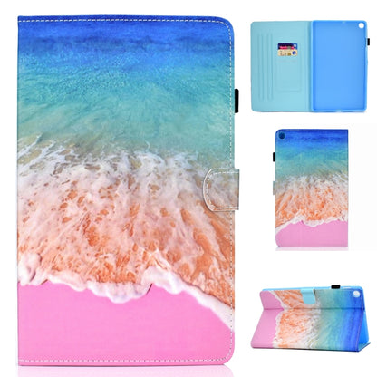 Colored Drawing Pattern Horizontal Flip PU Leather Case with Holder & Card Slots & Anti-skid Strip & Sleep / Wake-up Function