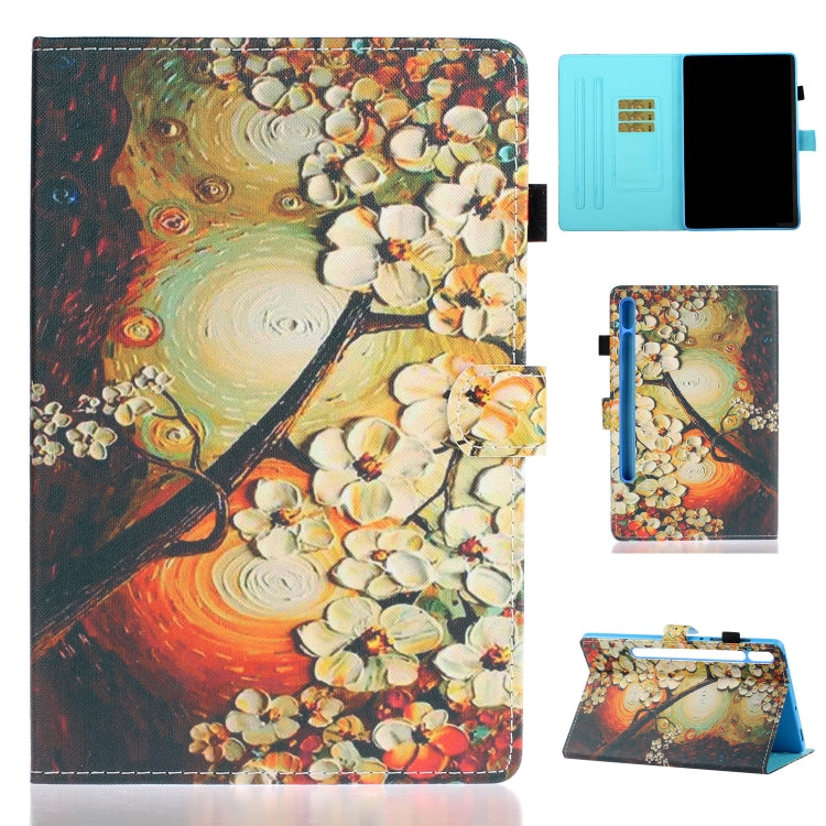 Colored Drawing Pattern Horizontal Flip PU Leather Case with Holder & Card Slots & Anti-skid Strip & Sleep / Wake-up Function