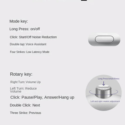 BT069NC BT5.4 Wireless Stereo ANC Headphones