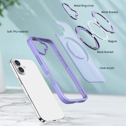 kalebol MagSafe Metal Ring Holder Phone Case, For iPhone 17, For iPhone Air