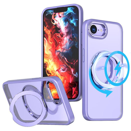 kalebol MagSafe Metal Ring Holder Phone Case, For iPhone 17e / 16e, For iPhone 17 Pro Max, For iPhone 17 Pro