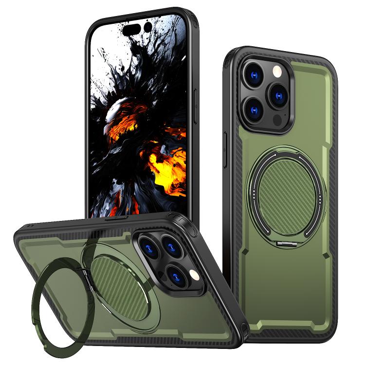 kalebol Metal 360 Degree Rotation Holder MagSafe Phone Case, For iPhone 14, For iPhone 14 Pro, For iPhone 14 Pro Max, For iPhone 13 Pro