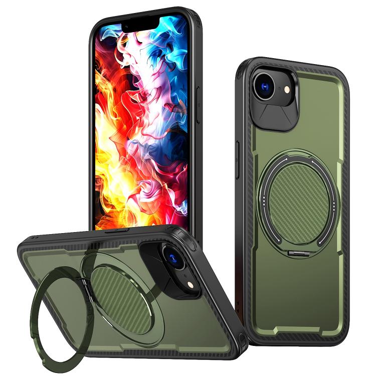 kalebol Metal 360 Degree Rotation Holder MagSafe Phone Case, For iPhone 18 Pro, For iPhone 18 Pro Max, For iPhone 17e / 16e, For iPhone 17 Pro Max