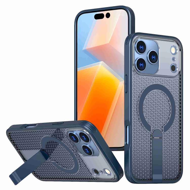 kalebol Honeycomb Cooling MagSafe Holder Phone Case, For iPhone 17e / 16e, For iPhone 17 Pro Max, For iPhone 17 Pro, For iPhone 17