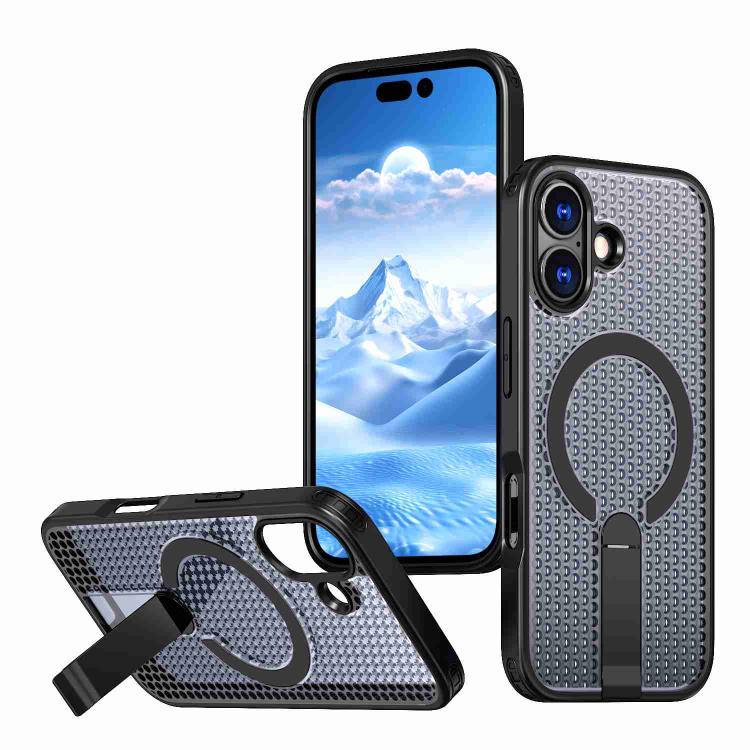 kalebol Honeycomb Cooling MagSafe Holder Phone Case, For iPhone 17e / 16e, For iPhone 17 Pro Max, For iPhone 17 Pro, For iPhone 17
