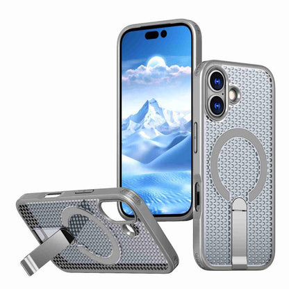 kalebol Honeycomb Cooling MagSafe Holder Phone Case, For iPhone 17e / 16e, For iPhone 17 Pro Max, For iPhone 17 Pro, For iPhone 17