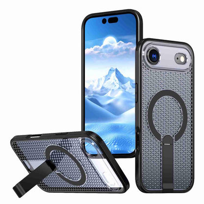 kalebol Honeycomb Cooling MagSafe Holder Phone Case, For iPhone Air, For iPhone 16 Pro Max, For iPhone 16 Pro, For iPhone 16 Plus