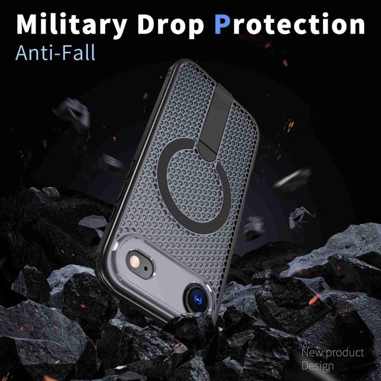 kalebol Honeycomb Cooling MagSafe Holder Phone Case, For iPhone Air, For iPhone 16 Pro Max, For iPhone 16 Pro, For iPhone 16 Plus