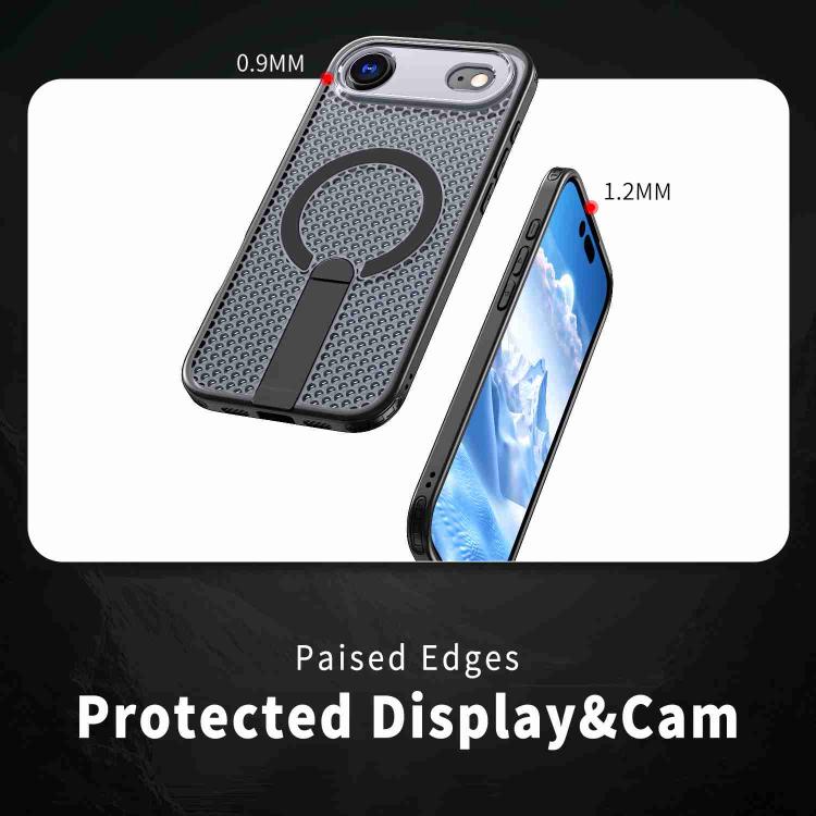 kalebol Honeycomb Cooling MagSafe Holder Phone Case, For iPhone Air, For iPhone 16 Pro Max, For iPhone 16 Pro, For iPhone 16 Plus