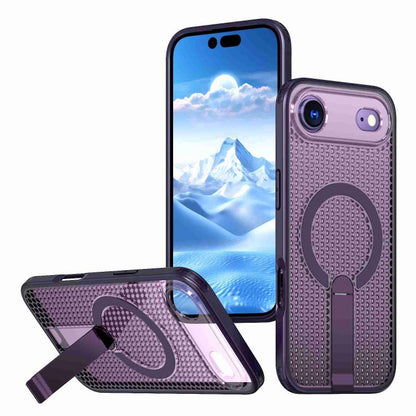 kalebol Honeycomb Cooling MagSafe Holder Phone Case, For iPhone Air, For iPhone 16 Pro Max, For iPhone 16 Pro, For iPhone 16 Plus