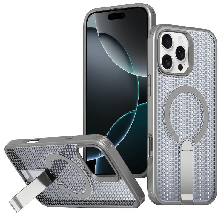kalebol Honeycomb Cooling MagSafe Holder Phone Case, For iPhone Air, For iPhone 16 Pro Max, For iPhone 16 Pro, For iPhone 16 Plus