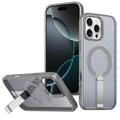kalebol Honeycomb Cooling MagSafe Holder Phone Case, For iPhone Air, For iPhone 16 Pro Max, For iPhone 16 Pro, For iPhone 16 Plus