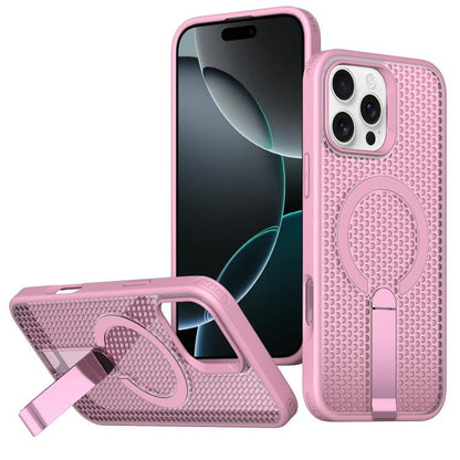 kalebol Honeycomb Cooling MagSafe Holder Phone Case, For iPhone Air, For iPhone 16 Pro Max, For iPhone 16 Pro, For iPhone 16 Plus