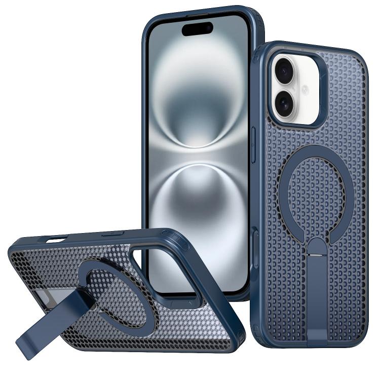 kalebol Honeycomb Cooling MagSafe Holder Phone Case, For iPhone Air, For iPhone 16 Pro Max, For iPhone 16 Pro, For iPhone 16 Plus