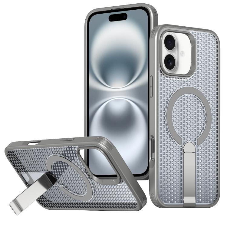 kalebol Honeycomb Cooling MagSafe Holder Phone Case, For iPhone Air, For iPhone 16 Pro Max, For iPhone 16 Pro, For iPhone 16 Plus