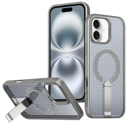 kalebol Honeycomb Cooling MagSafe Holder Phone Case, For iPhone Air, For iPhone 16 Pro Max, For iPhone 16 Pro, For iPhone 16 Plus