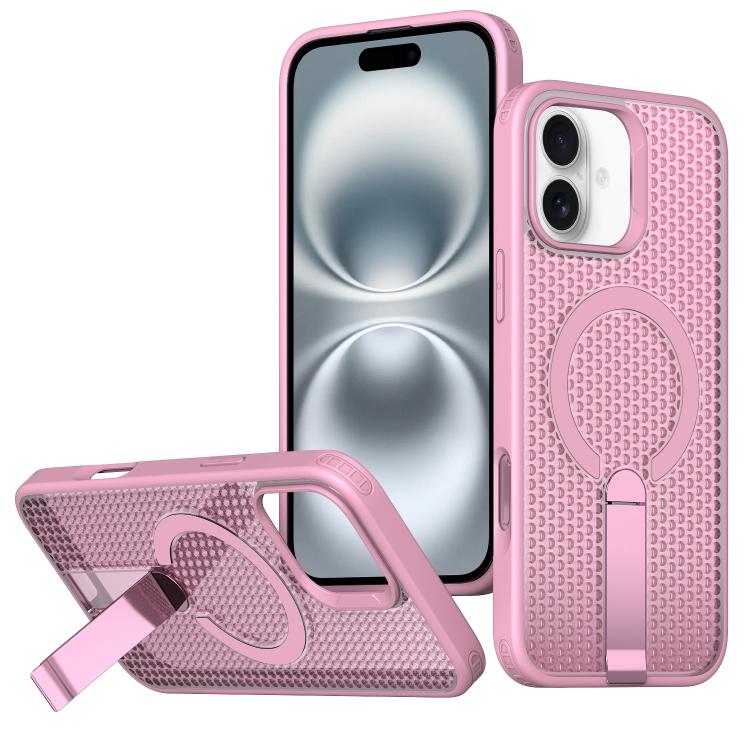kalebol Honeycomb Cooling MagSafe Holder Phone Case, For iPhone Air, For iPhone 16 Pro Max, For iPhone 16 Pro, For iPhone 16 Plus