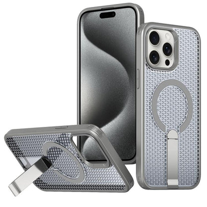 kalebol Honeycomb Cooling MagSafe Holder Phone Case, For iPhone 15 Pro, For iPhone 15 Plus, For iPhone 15, For iPhone 14 Plus