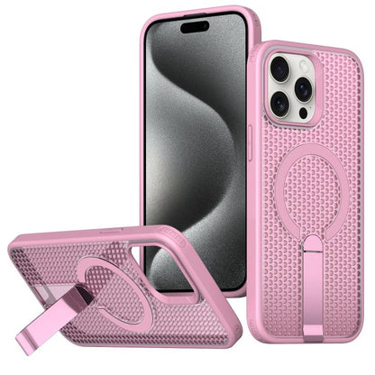 kalebol Honeycomb Cooling MagSafe Holder Phone Case, For iPhone 15 Pro, For iPhone 15 Plus, For iPhone 15, For iPhone 14 Plus