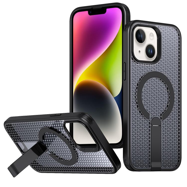 kalebol Honeycomb Cooling MagSafe Holder Phone Case, For iPhone 14, For iPhone 14 Pro, For iPhone 14 Pro Max, For iPhone 13 Pro Max