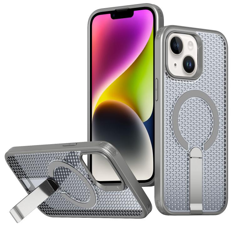 kalebol Honeycomb Cooling MagSafe Holder Phone Case, For iPhone 14, For iPhone 14 Pro, For iPhone 14 Pro Max, For iPhone 13 Pro Max