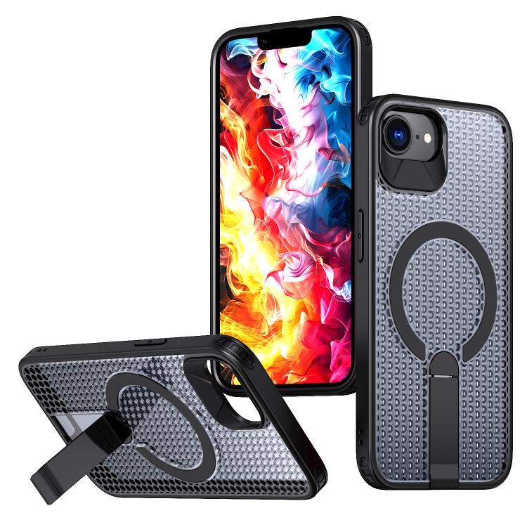 kalebol Honeycomb Cooling MagSafe Holder Phone Case, For iPhone 17e / 16e, For iPhone 17 Pro Max, For iPhone 17 Pro, For iPhone 17