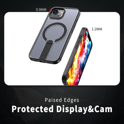 kalebol Honeycomb Cooling MagSafe Holder Phone Case, For iPhone 17e / 16e, For iPhone 17 Pro Max, For iPhone 17 Pro, For iPhone 17