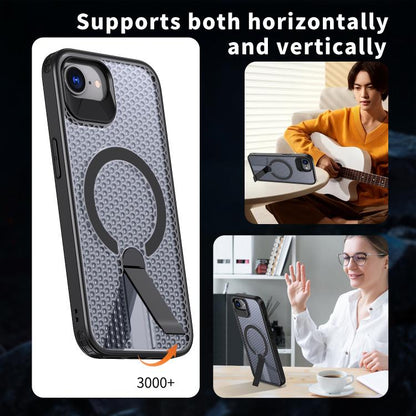 kalebol Honeycomb Cooling MagSafe Holder Phone Case, For iPhone 17e / 16e, For iPhone 17 Pro Max, For iPhone 17 Pro, For iPhone 17