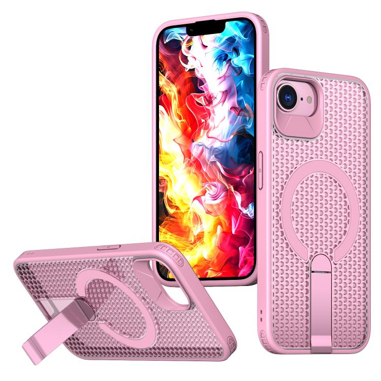 kalebol Honeycomb Cooling MagSafe Holder Phone Case, For iPhone 17e / 16e, For iPhone 17 Pro Max, For iPhone 17 Pro, For iPhone 17