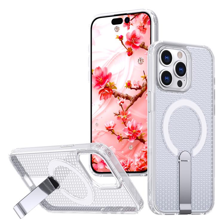 kalebol Honeycomb Cooling MagSafe Holder Phone Case, For iPhone 15, For iPhone 14 Plus, For iPhone 14, For iPhone 14 Pro