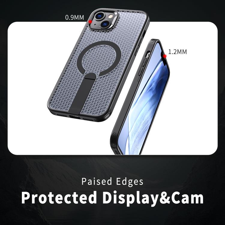 kalebol Honeycomb Cooling MagSafe Holder Phone Case, For iPhone 13