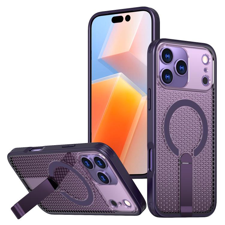kalebol Honeycomb Cooling MagSafe Holder Phone Case, For iPhone 18 Pro, For iPhone 18 Pro Max, For iPhone 17e / 16e, For iPhone 17 Pro Max
