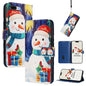 Christmas Series Buckle Leather Phone Case with Hand Strap, For iPhone XR, For iPhone XS Max, For iPhone 8 Plus / 7 Plus