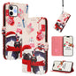 Christmas Series Buckle Leather Phone Case with Hand Strap, For iPhone 13 mini, For iPhone 12 Pro / 12, For iPhone 12 Pro Max, For iPhone 12 mini