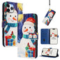 Christmas Series Buckle Leather Phone Case with Hand Strap, For iPhone 13 mini, For iPhone 12 Pro / 12, For iPhone 12 Pro Max, For iPhone 12 mini