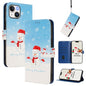 Christmas Series Buckle Leather Phone Case with Hand Strap, For iPhone 13 mini, For iPhone 12 Pro / 12, For iPhone 12 Pro Max, For iPhone 12 mini