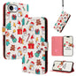 Christmas Series Buckle Leather Phone Case with Hand Strap, For iPhone 18 Pro / 17 Pro, For iPhone 18 Pro Max / 17 Pro Max, For iPhone 17e / 16e, For iPhone 17