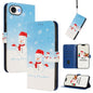 Christmas Series Buckle Leather Phone Case with Hand Strap, For iPhone 18 Pro / 17 Pro, For iPhone 18 Pro Max / 17 Pro Max, For iPhone 17e / 16e, For iPhone 17