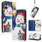 Christmas Series Buckle Leather Phone Case with Hand Strap, For iPhone 18 Pro / 17 Pro, For iPhone 18 Pro Max / 17 Pro Max, For iPhone 17e / 16e, For iPhone 17