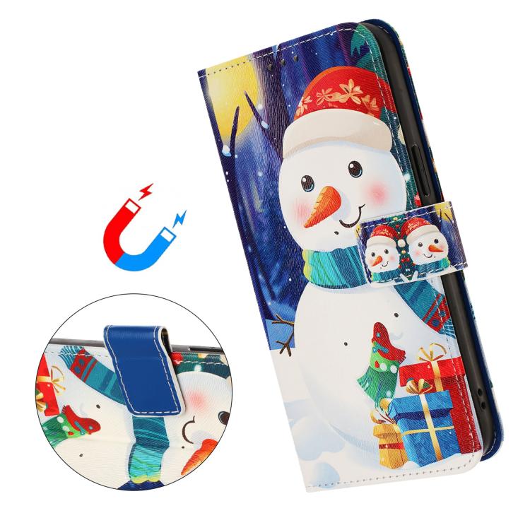Christmas Series Buckle Leather Phone Case with Hand Strap, For iPhone 18 Pro / 17 Pro, For iPhone 18 Pro Max / 17 Pro Max, For iPhone 17e / 16e, For iPhone 17