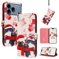 Christmas Series Buckle Leather Phone Case with Hand Strap, For iPhone 18 Pro / 17 Pro, For iPhone 18 Pro Max / 17 Pro Max, For iPhone 17e / 16e, For iPhone 17