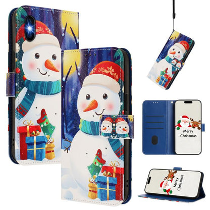 Christmas Series Buckle Leather Phone Case with Hand Strap, For iPhone 11 Pro Max, For iPhone 11, For iPhone 11 Pro, For iPhone XS / X
