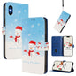 Christmas Series Buckle Leather Phone Case with Hand Strap, For iPhone 11 Pro Max, For iPhone 11, For iPhone 11 Pro, For iPhone XS / X
