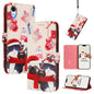 Christmas Series Buckle Leather Phone Case with Hand Strap, For iPhone XR, For iPhone XS Max, For iPhone 8 Plus / 7 Plus
